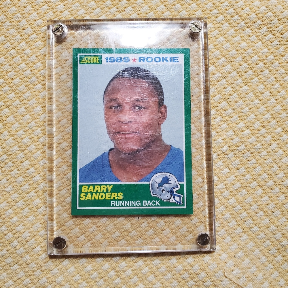 BARRY SANDERS SCORE 1989 ROOKIE CARD